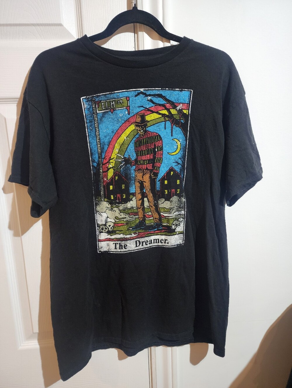 Vintage Millenial Classic Horror Nightmare On Elm St Black T-shirt